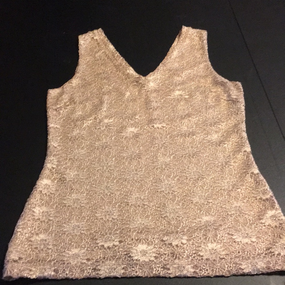 Banana Republic dressy gold top.